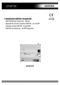 Notice Gewiss GW90815 Dispositif de contrôle électrique