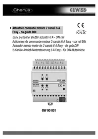 Notice Gewiss GW90851 Maison intelligente