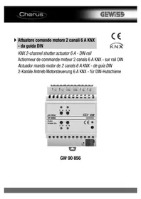 Notice Gewiss GW90856 Actionneur électrique