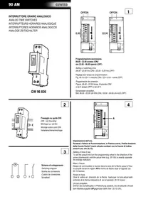 Notice Gewiss GW96836 Interrupteur horaire