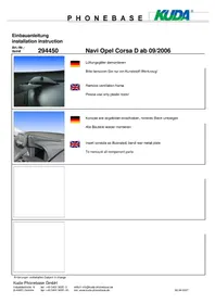 Notice Kuda 294455 Système de navigation GPS