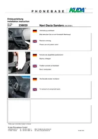 Notice Kuda 238020 Accessoire automobile