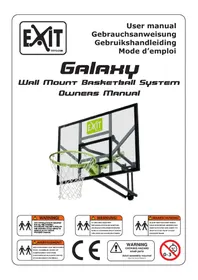 Notice EXIT GALAXY WALLMOUNT SYSTEM Panier de basket-ball mural
