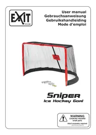 Notice EXIT SNIPER ICE HOCKEY GOAL But de hockey sur glace