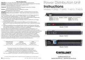 Notice Intellinet 713955 Multiprise