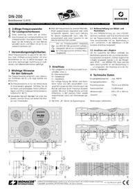 Notice Monacor DN200 Crossover audio
