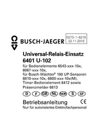 Notice Busch-Jaeger 2CKA006599A2968 Relais électrique
