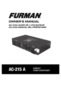 Notice Furman AC215A Multiprise