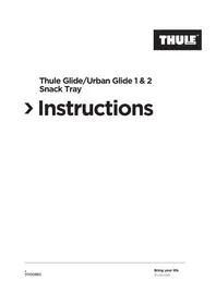 Notice THULE 20110717 Accessoire pour poussette