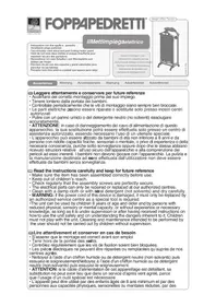 Notice Foppapedretti ILMETTIMPIEGA ELECTRICAL Séchoir à linge électrique