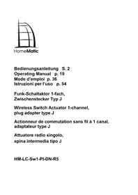 Notice Homematic IP HMLCSW1PLDNR5 Smart Home