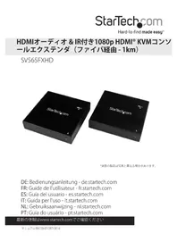 Notice StarTech.com SV565FXHD Extension audio/video