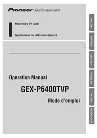 Notice PIONEER GEXP6400TVP Téléviseur