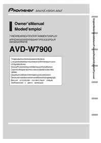 Notice PIONEER AVDW7900 Écran de divertissement pour voiture