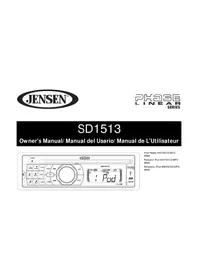 Notice JENSEN SD1513 Autoradio