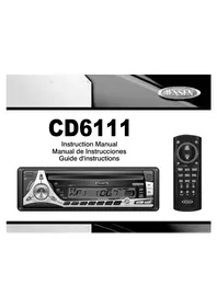 Notice JENSEN CD6111 Autoradio