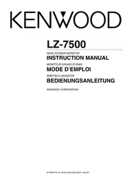 KENWOOD LZ7500 - Bildschirm