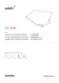 Notice Dataflex ADDIT ERGODOC Accessoire de bureau