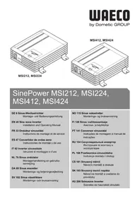 Notice WAECO SINEPOWER MSI212 Kempování