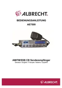 Notice ALBRECHT AE7500 Walkie-Talkies