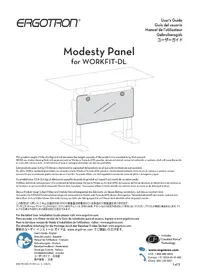 Notice Ergotron MODESTY PANEL Accessoire de bureau