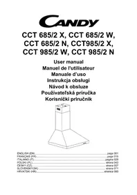 Notice CANDY CCT 9852 X Kuchynský digestor