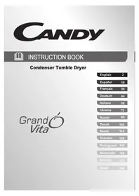 Notice CANDY GVC D913BS Sušilni stroj