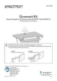 Notice Ergotron 98017 Accessoire pour bureau