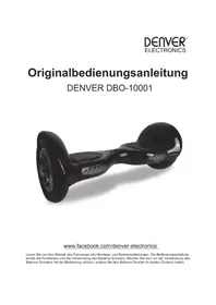 Notice DENVER DBO10001 Self-balancing scooter