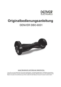Notice DENVER DBO8001 Self-balancing scooter