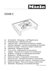 Notice MIELE DGSB 2 Planche à découper