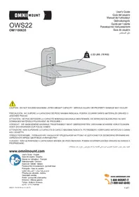 Notice OmniMount OWS22 Support mural