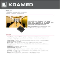 Notice Kramer TBUS5XL Modular electrical enclosure