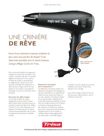 Notice TRISA MAGIC CORD Sèche cheveux