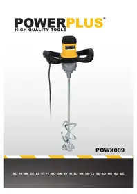 Notice PowerPlus POWX089 Mélangeur de ciment