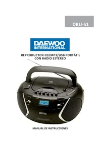 Notice DAEWOO DBU51 Reproductor/grabador de cd