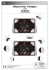 Notice EXIT SNIPER SHOOTING TARGET But de hockey sur glace