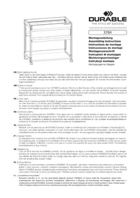 Notice Durable 378410 Meuble de rangement roulant