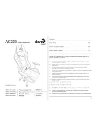 Notice AeroCool AC220 Chaise de jeux