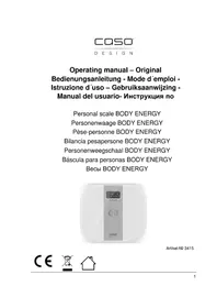 Notice CASO BODY ENERGY Bilance