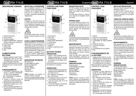 Notice Trevi RA 714 B Radio