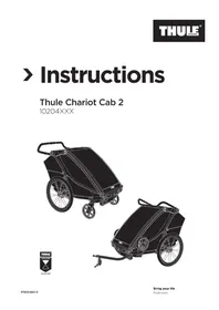 Notice THULE CHARIOT CAB 2 Poussette