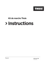 Notice THULE STROLLING KIT Accessoire pour remorque vélo