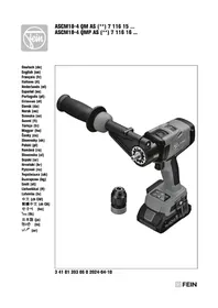 Notice Fein ASCM 18 QM Skruvdragare