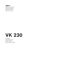 Notice GAGGENAU VK 230 114 Cuocivapore