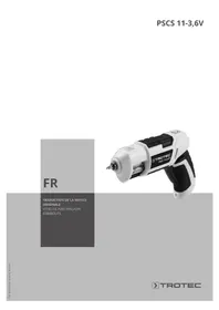 Notice TROTEC PSCS 113 6V Visseuse