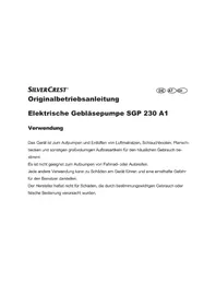 Notice SILVERCREST SGP 230 A1 Compressor