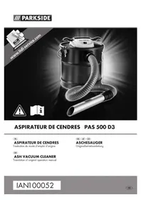 Notice PARKSIDE PAS 500 D3 Vacuum Cleaner