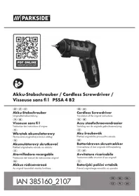 Notice PARKSIDE PSSA 3.6 C3 Visseuse