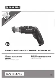 Notice PARKSIDE RAPIDFIRE 2.0 Visseuse
